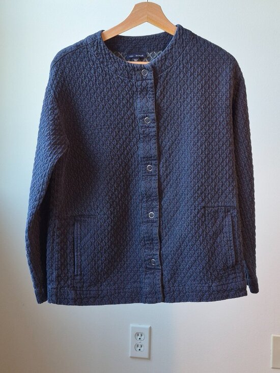 Pure Jill Jackets & Blazers - Pure Jill Indigo Quilted Snap Jacket XS